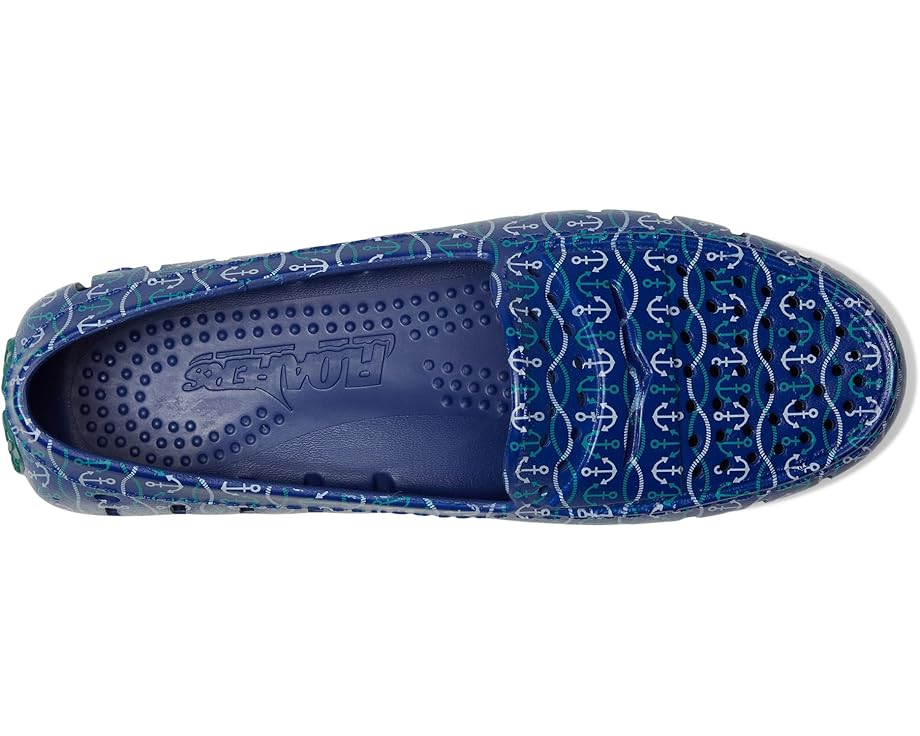 Лоферы Floafers Posh Driver Print, цвет Blue Nautical Anchor/Teal — фото 2