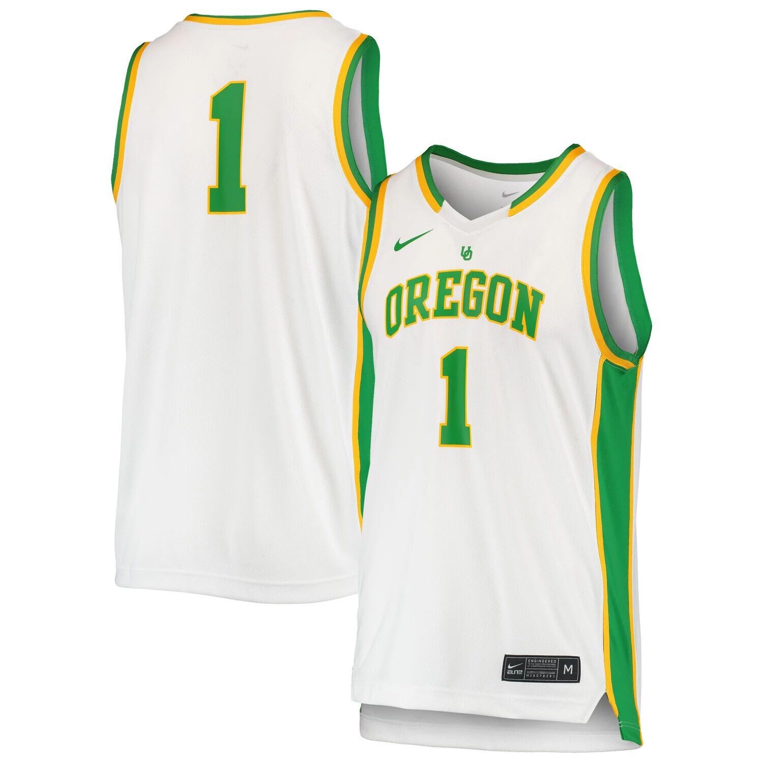 

Женская баскетбольная майка Nike #1 White Oregon Ducks Replica