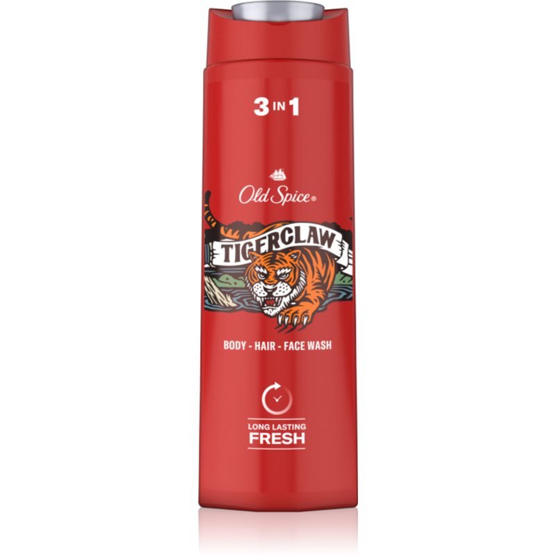

Гель для душа Old Spice Tigerclaw для лица, тела и волос для мужчин Tigerclaw 400 мл