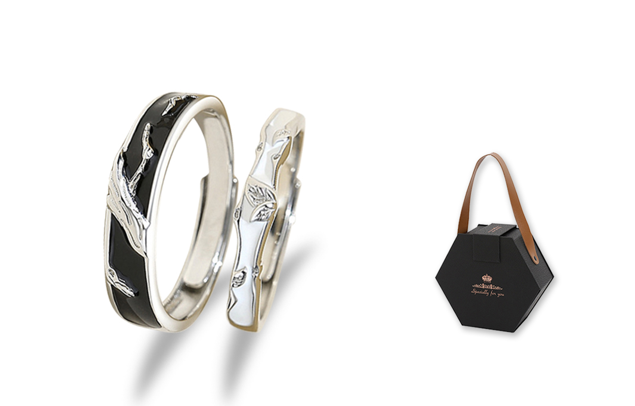 

Inkopper Кольцо из стерлингового серебра 925 пробы унисекс на удачу