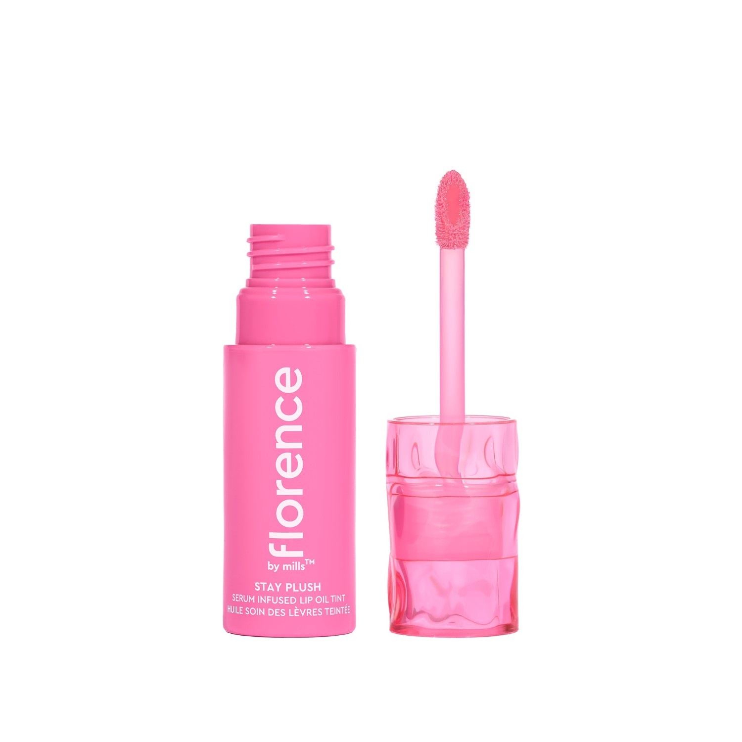 Сыворотка Florence By Mills — Масло для губ stay plush serum infused lip oil tint , tutti frutti, объем, 8 мл — фото 2
