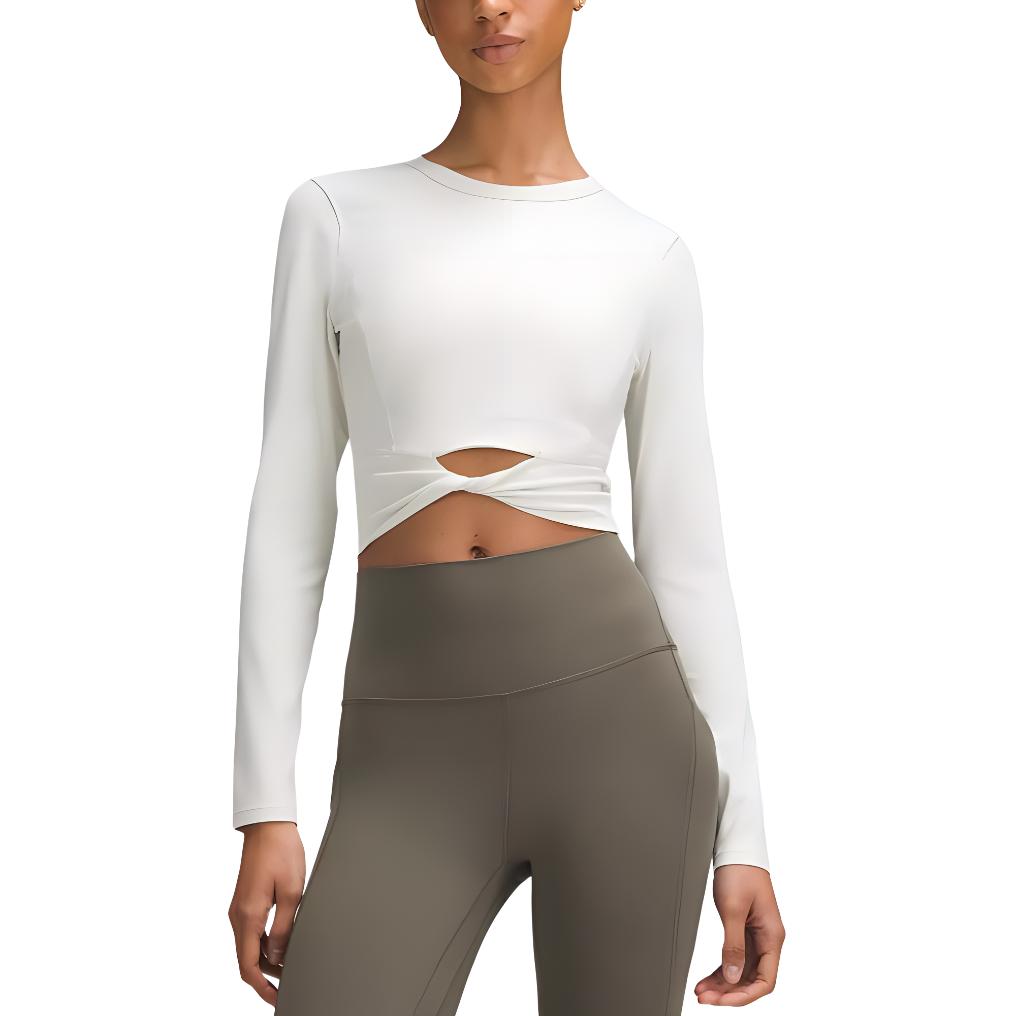 

Lululemon Рубашка NuluCropped Collection женская bone white