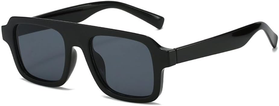 

Мужские солнцезащитные очки в стиле ретро, ​​квадратные, модные, прозрачные, красные, синие, с защитой от УФ-излучения UV400, женские солнцезащитные очки в стиле панк SKFGNX, Black Grey