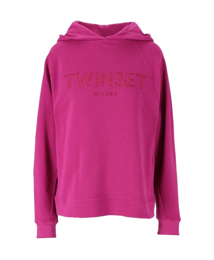 

Толстовка цвета фуксии с логотипом Twinset, розовый