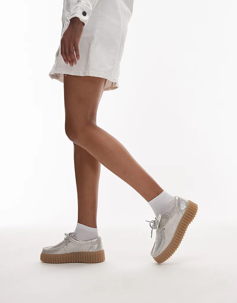 Туфли Clarks Torhill Bee со съемными жемчужинами в серебряном цвете — фото 3