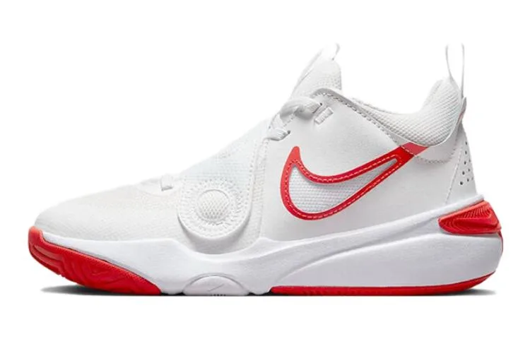 Nike Team Hustle D 11 Summit White Track Red GS