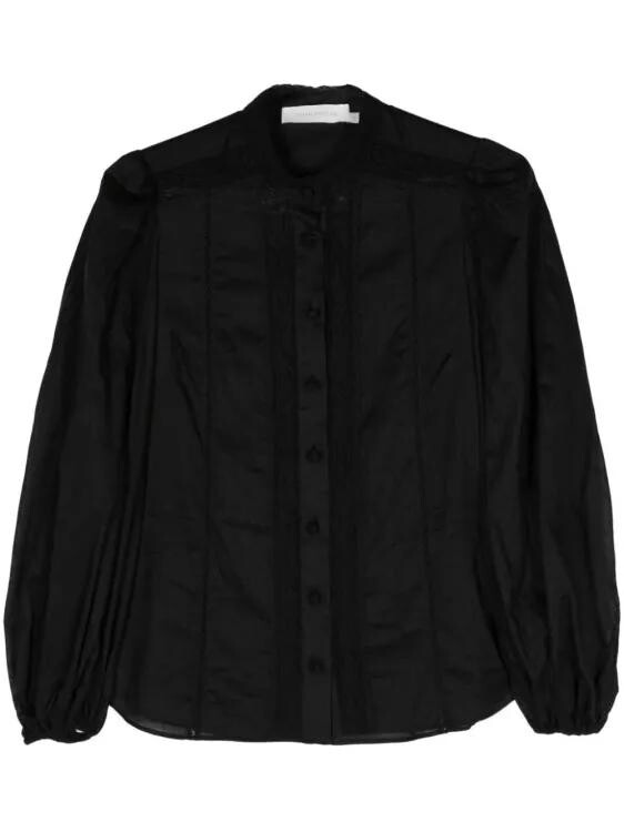 

Рубашка halliday из хлопка Zimmermann, черный
