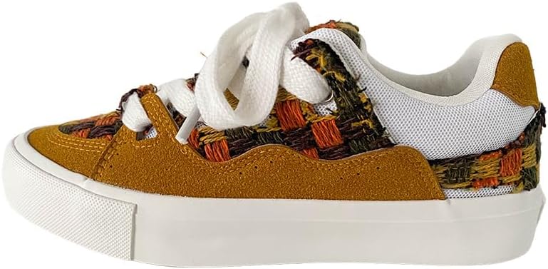 

Мужские повседневные кроссовки с шнуровкой и многоцветным дизайном - легкая спортивная обувь для улицы Hoalox, коричневый