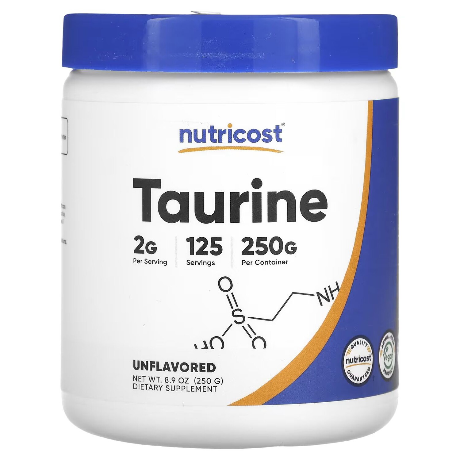 

Таурин, без вкуса, 8,9 унции (250 г) Nutricost