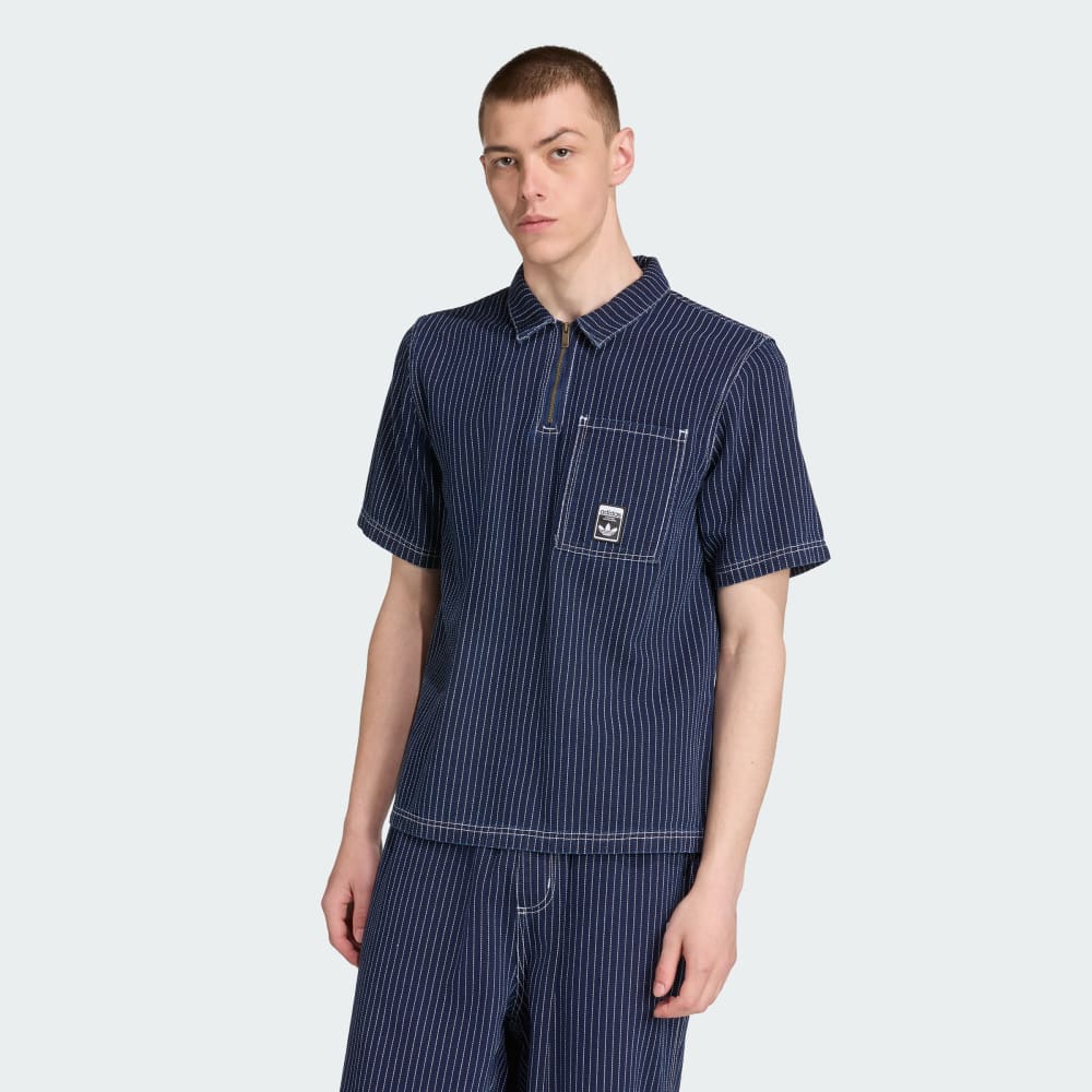 

Футболка Adidas Wabash Loose Shirt, цвет Medium Blue Denim