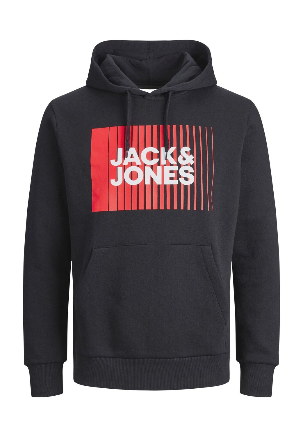 

Худи, капюшон, логотип, для мужчин Jack & Jones, черный