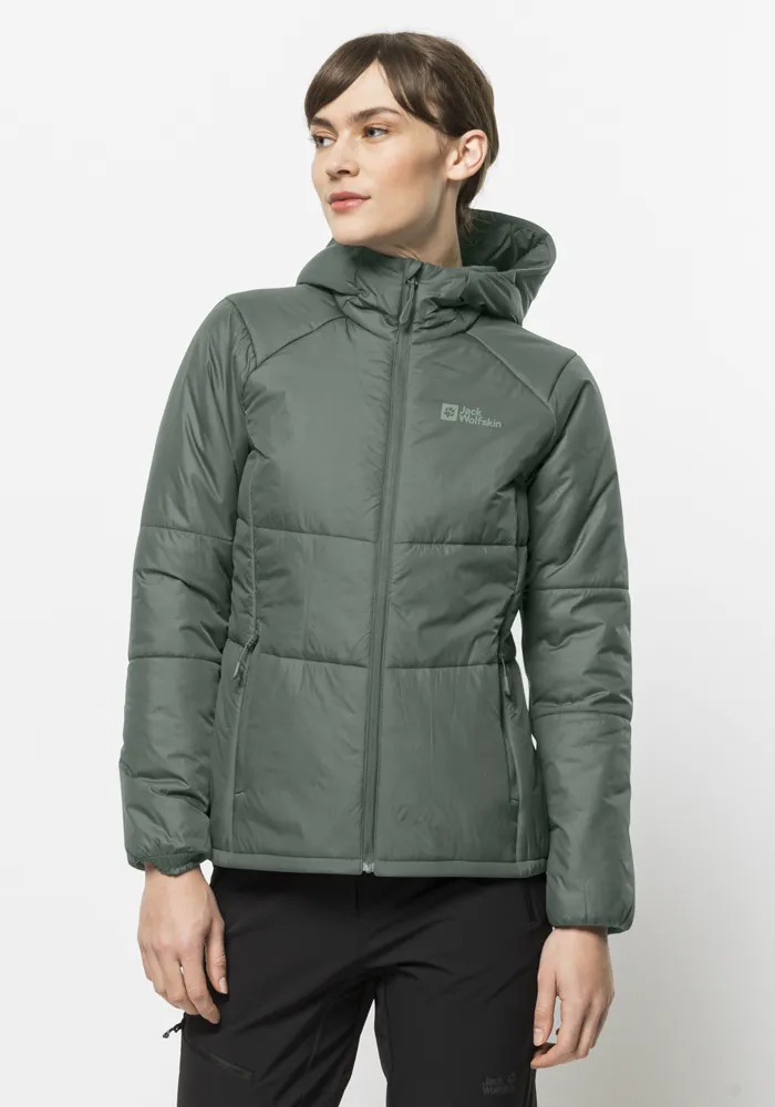 

Зимняя куртка Jack Wolfskin "BERGLAND INS HOODY W", с капюшоном, зеленый