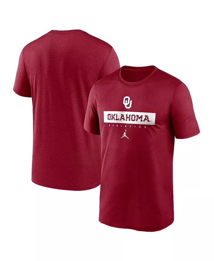 

Мужская футболка Jordan Crimson Oklahoma Sooners 2024 Sideline Legend Performance Fanatics
