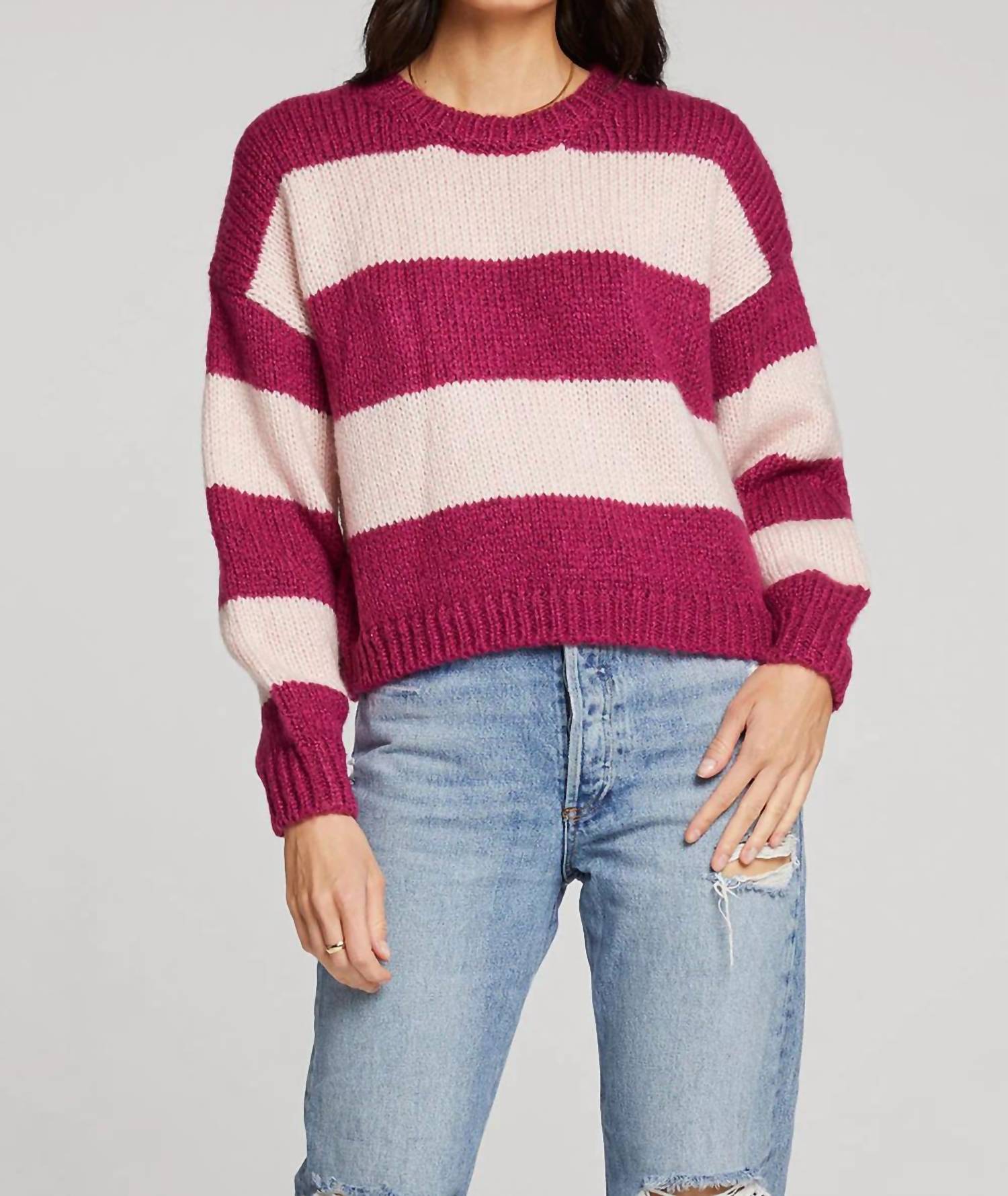

Свитер Lexie в ягодном цвете Saltwater Luxe, цвет berry