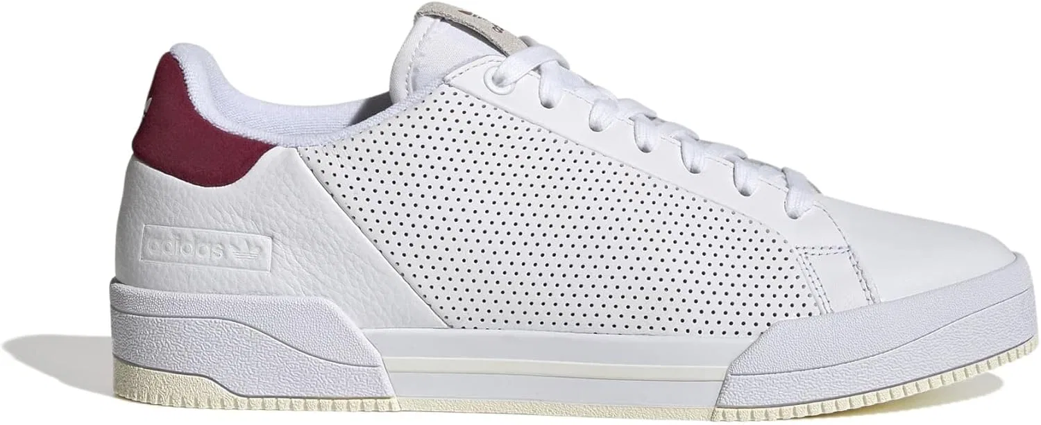 Мужские кроссовки Adidas Court Tourino RF, Ftwr White Ftwr White Collegiate Burgundy — фото 2
