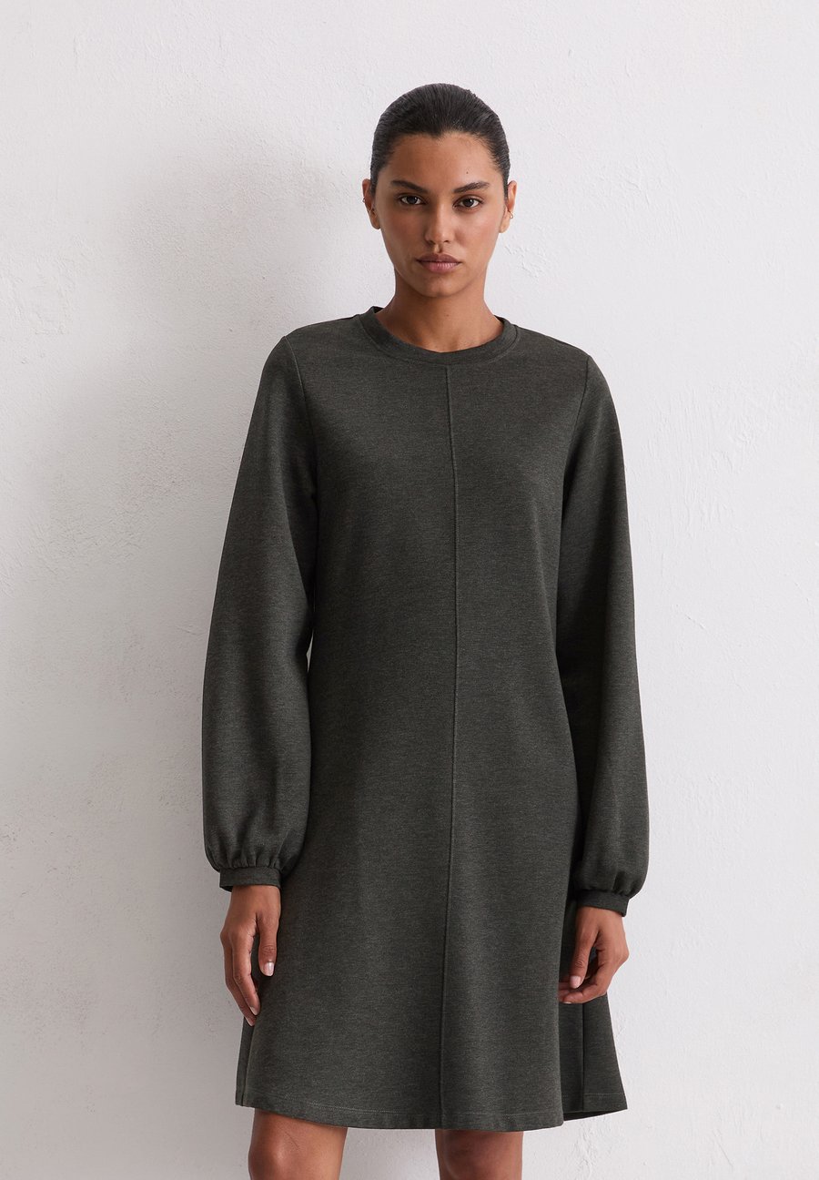 

Платье Marc O'Polo DRESS LONG SLEEVE ROUND NECK, Night Grey Melange/Dark Grey