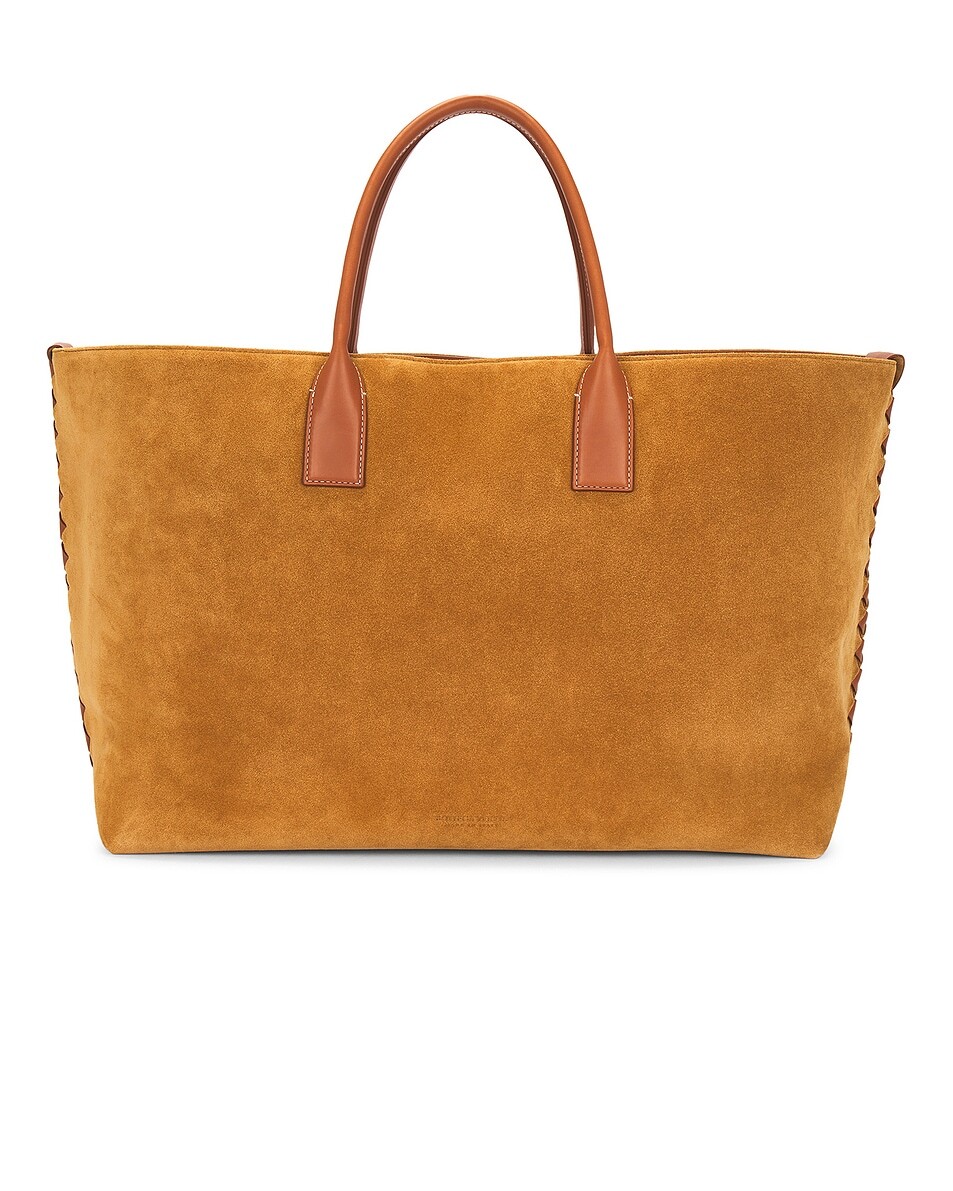 

Большая сумка для переноски Bottega Veneta, цвет Camel & Light Wood