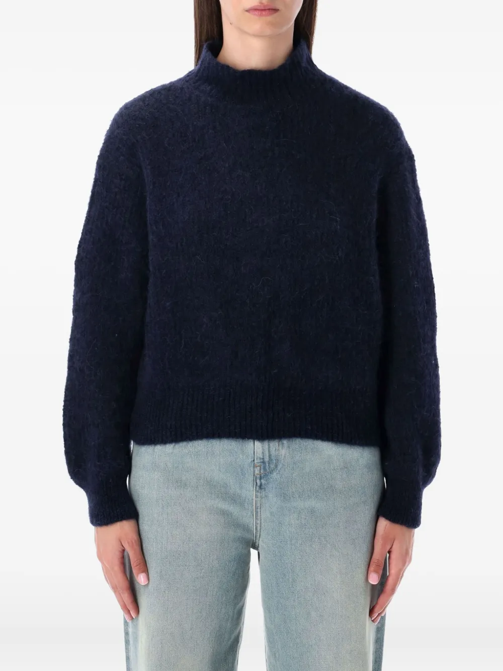 

Свитер с высоким воротником American Vintage, синий