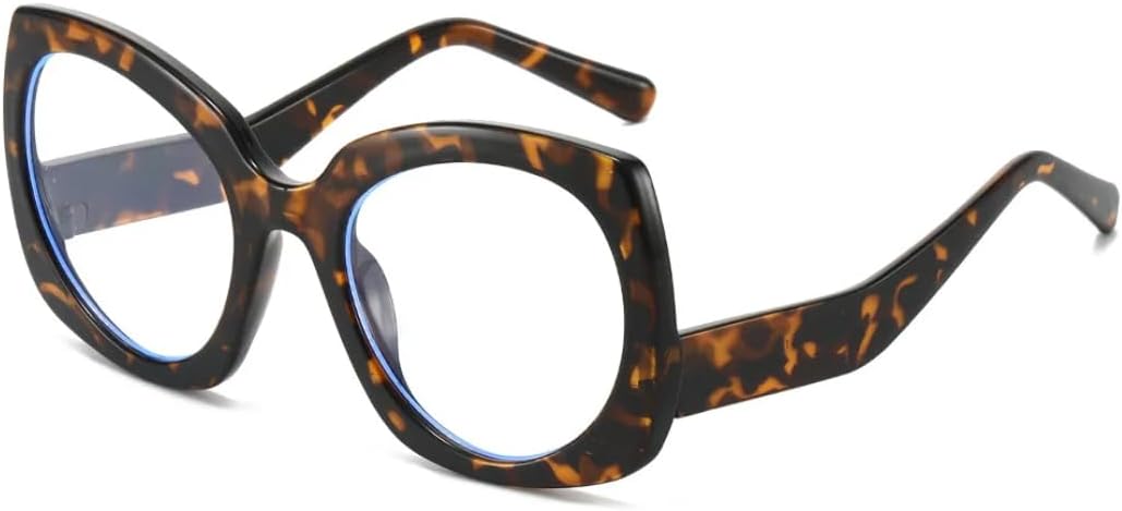 

Солнцезащитные очки для мужчин и женщин - защита от УФ-излучения UV400 - панк-стиль "кошачий глаз" с леопардовым принтом, для занятий спортом на открытом воздухе и вождения DSVIGF, Leopard