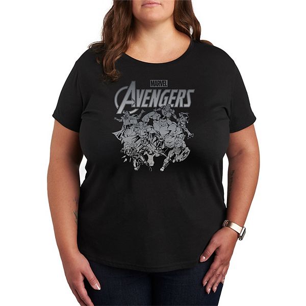 

Футболка с принтом женской группы Avengers Marvel