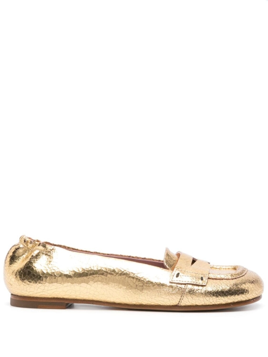 

Premiata балетки с жатым эффектом, золотистый