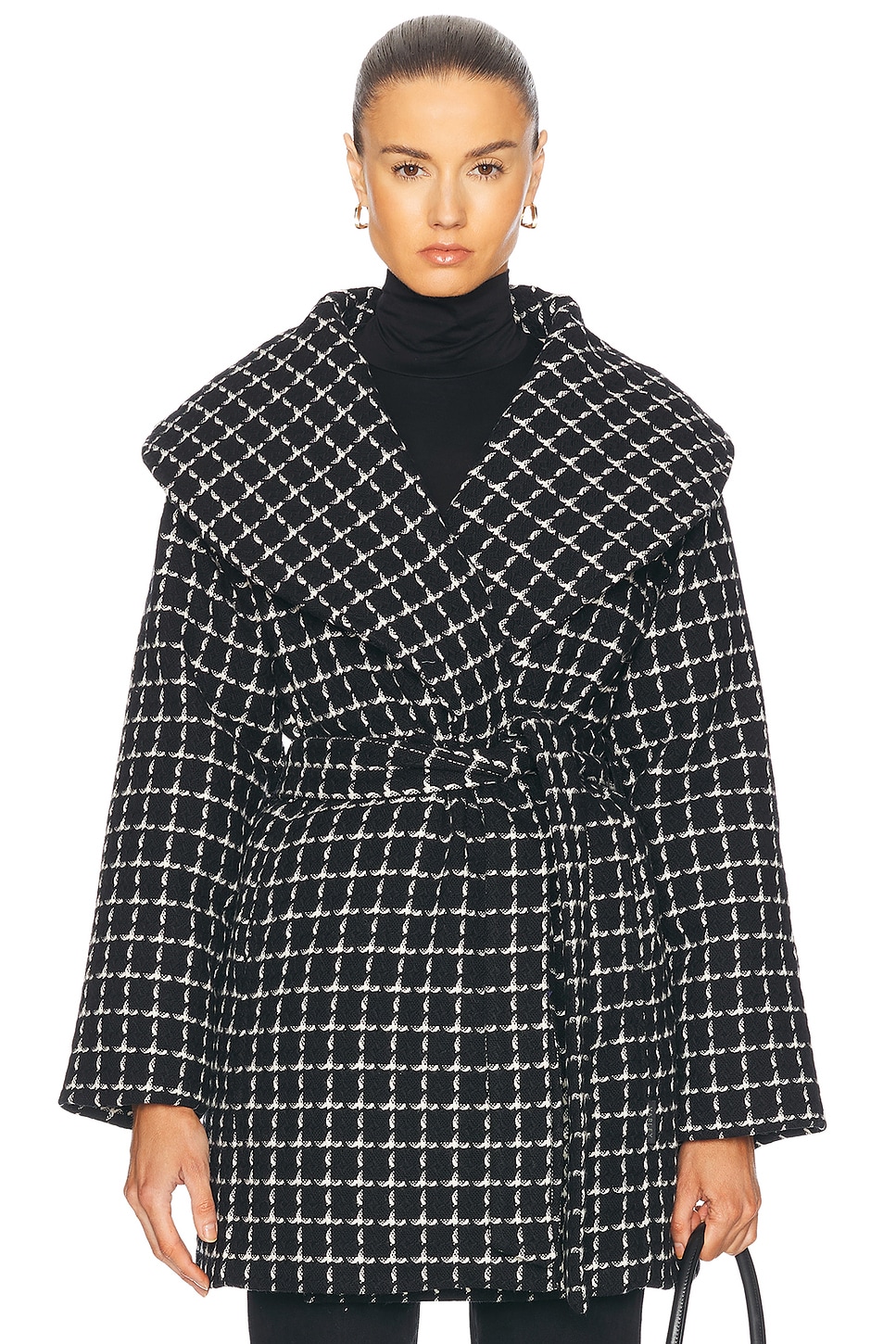 

Куртка Milla с запахом Varley, цвет Black Mono Check