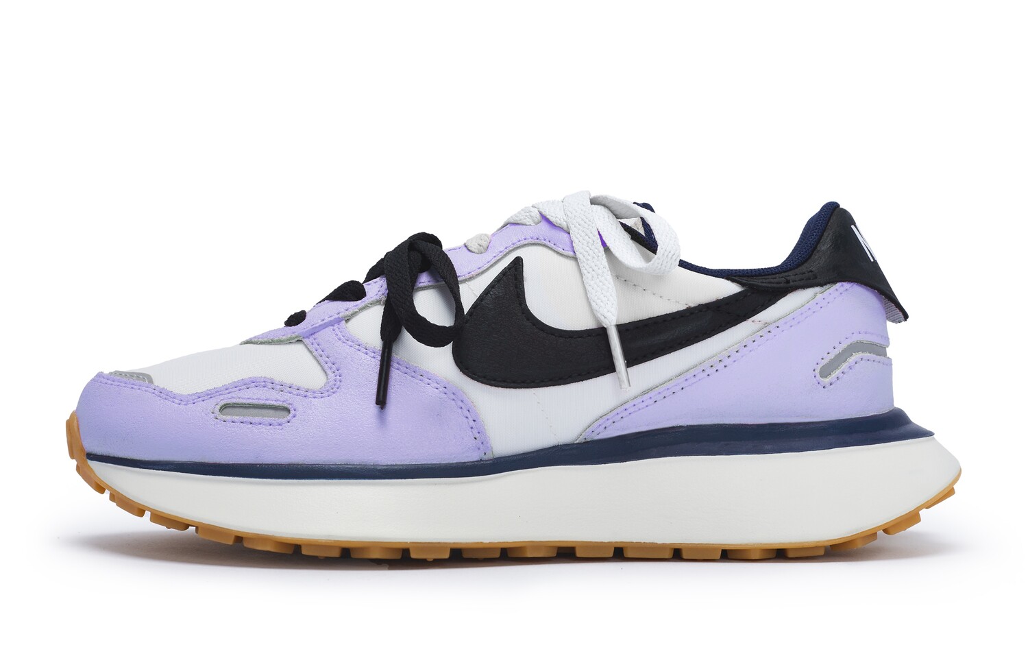 Кроссовки женские Phoenix Waffle Running Shoes Low-top Фиолетовый/белый/черный Nike — фото 2