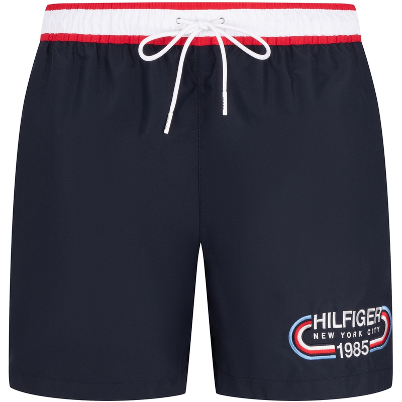 Мужские повседневные шорты Tommy Hilfiger темно-синего цвета — фото 3