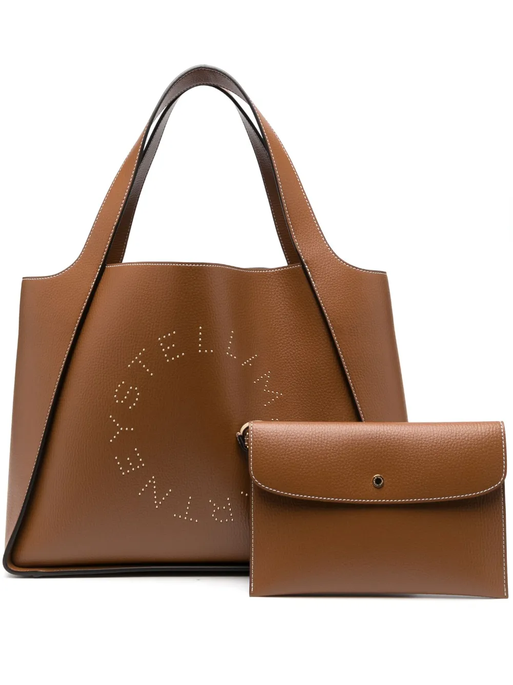 

Сумка-тоут с логотипом STELLA MCCARTNEY, коричневый