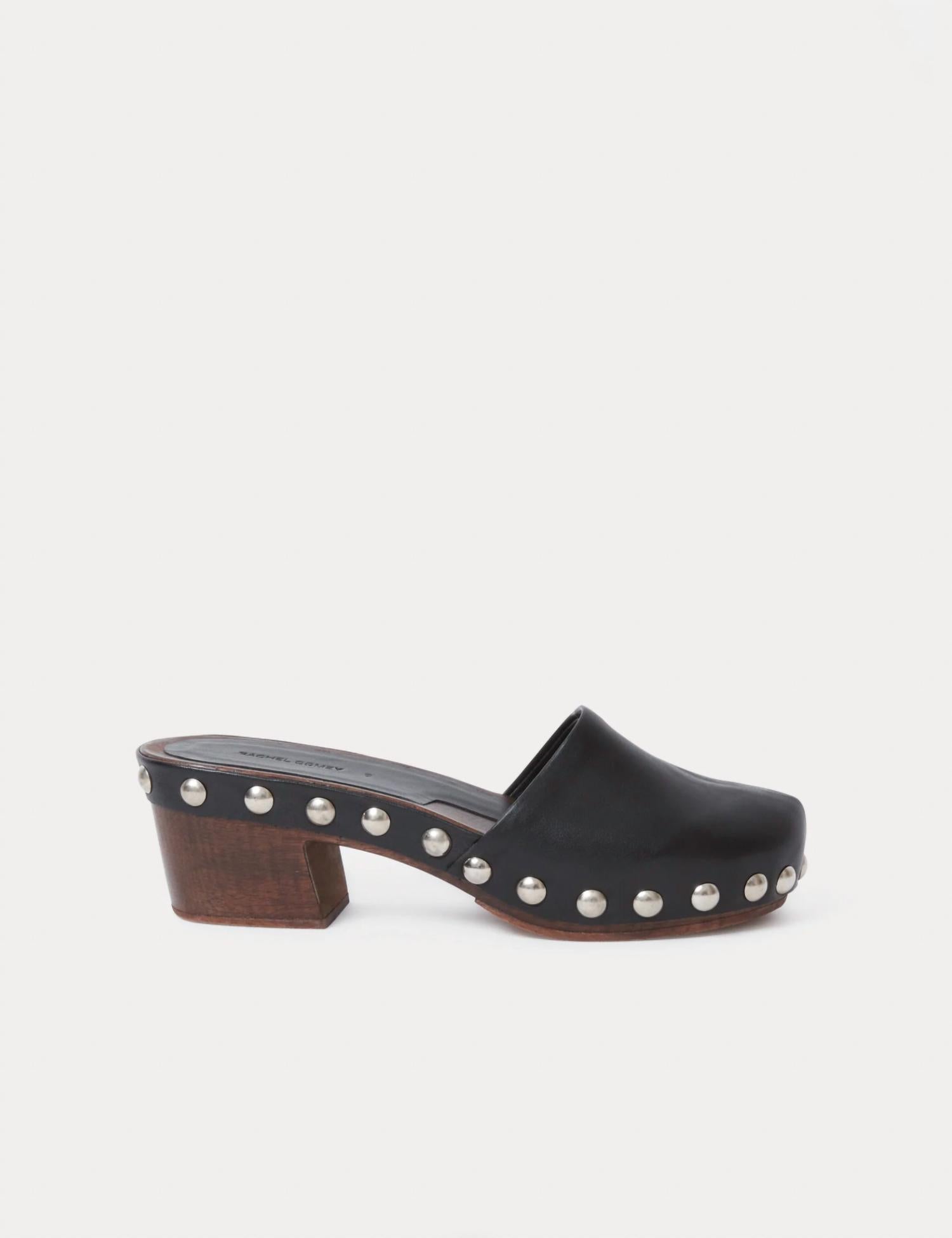 Юбэнк кожаные мюли черные RACHEL COMEY