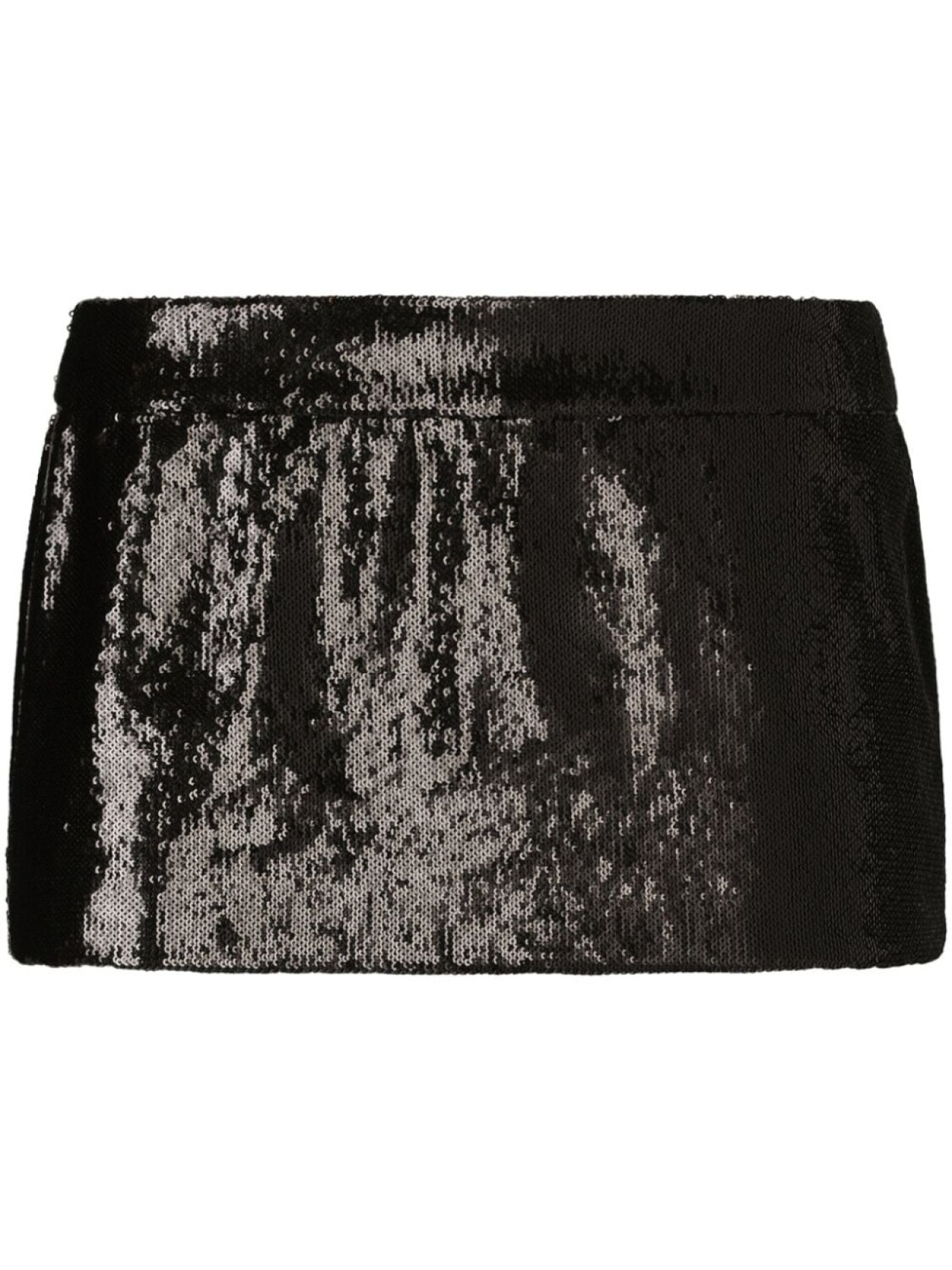 

Dolce & Gabbana юбка мини с заниженной талией и пайетками, черный