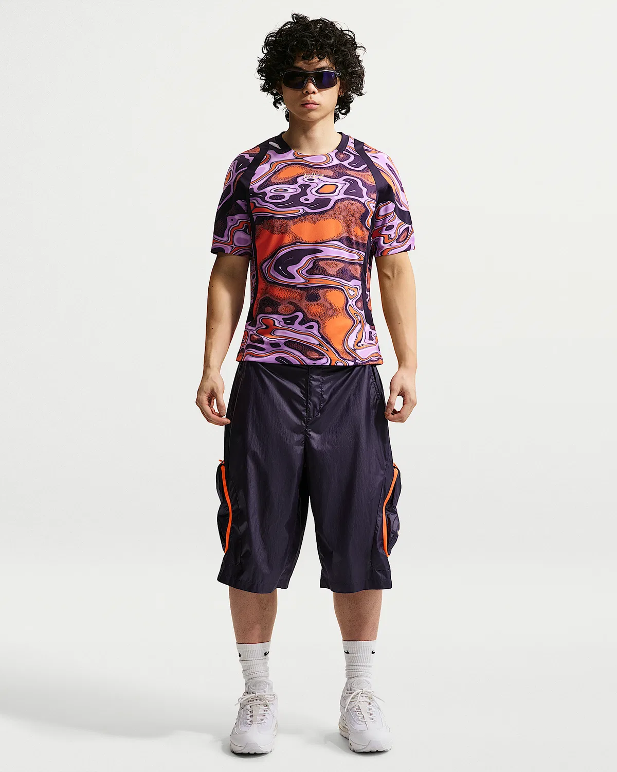Мужские шорты карго Woven Pod Nike Project F.R.O.G., Purple Dynasty/Purple Dynasty/Tangerine Tint