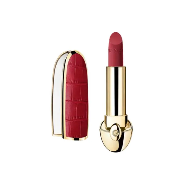 GUERLAIN Темно-красная помада с крокодиловым принтом, кремовая матовая, 3.5 г, #530 Rose Cranberry