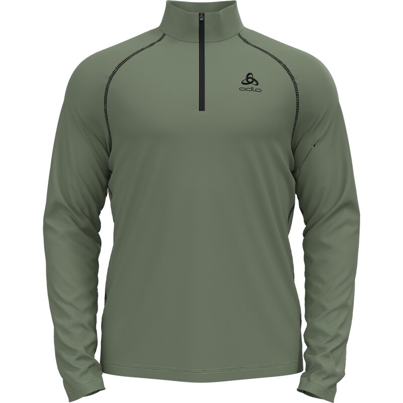 

Пуловер среднего слоя с застежкой-молнией 1/2 Odlo, зеленый