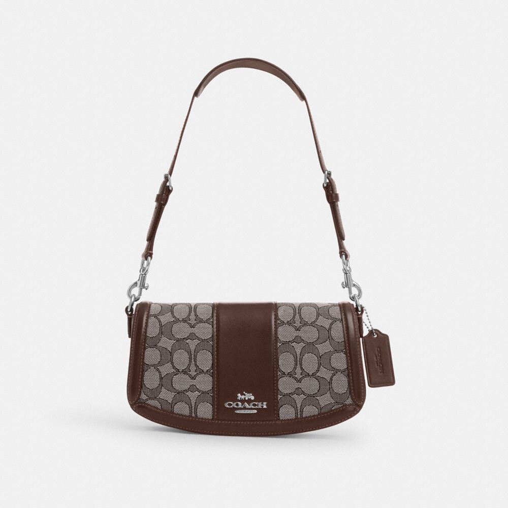 

Сумка на плечо COACH Andrea Shoulder, цвет Sv/Oak/Maple
