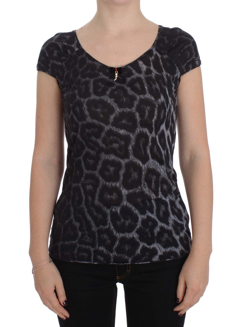 

Футболка Cavalli Leopard Modal, блузка, женский топ