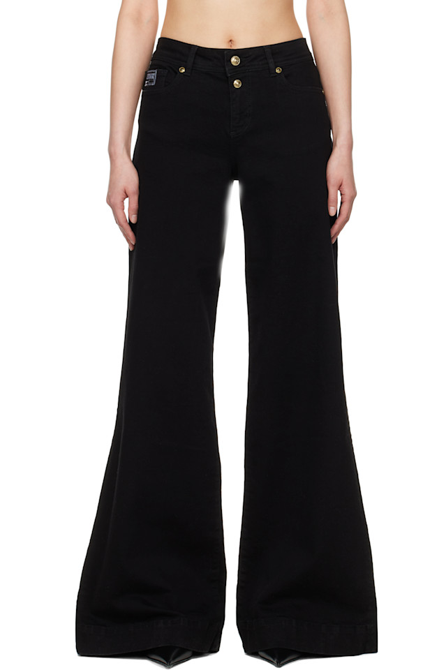 

Расклешенные джинсы Versace Jeans Couture, черный