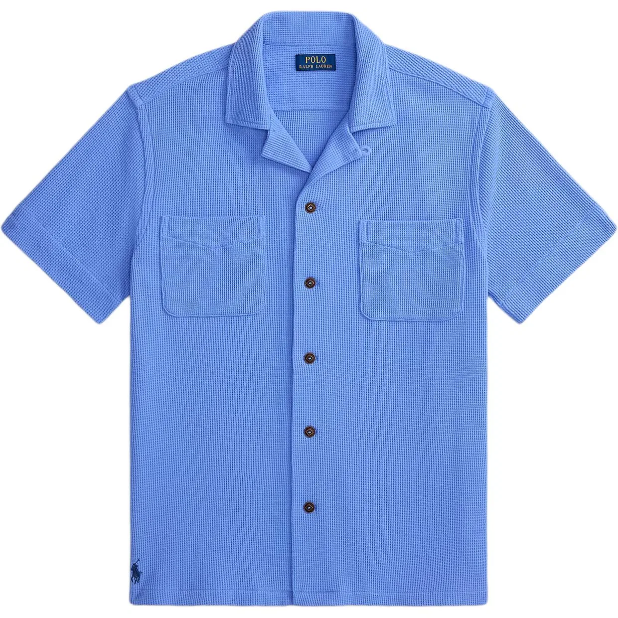 Рубашка вафельной вязки Polo Ralph Lauren синий