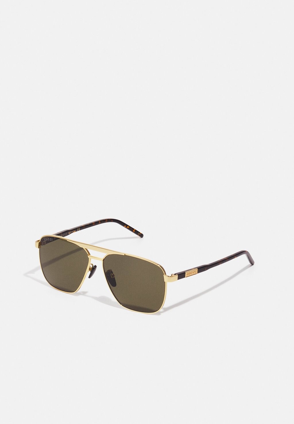 

Солнцезащитные очки Unisex Gucci, цвет gold/havana/green
