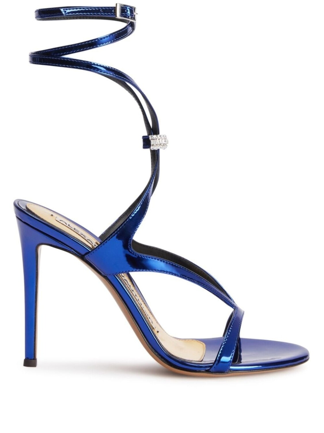

Alexandre Vauthier босоножки Smila 105 с эффектом металлик, синий