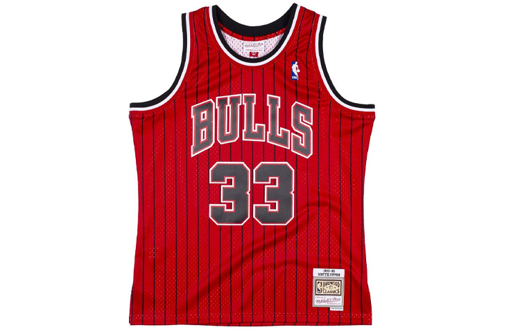 

Mitchell Ness Баскетбольная майка Mitchell & Ness мужская красная