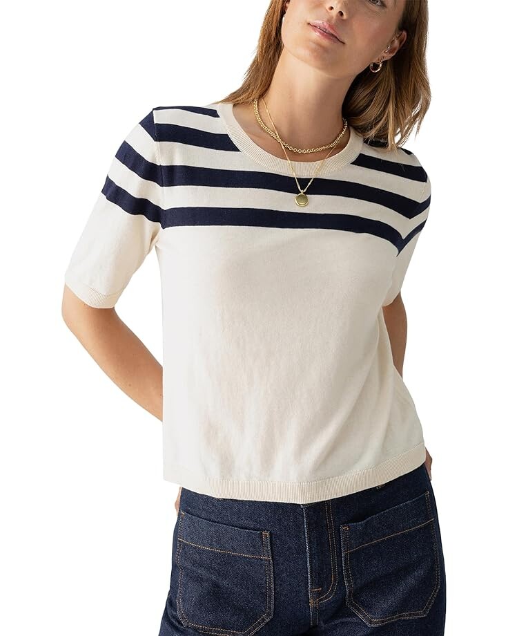 

Свитер Sanctuary Long Weekend Sweater Tee, цвет Toasted/Navy Stripe