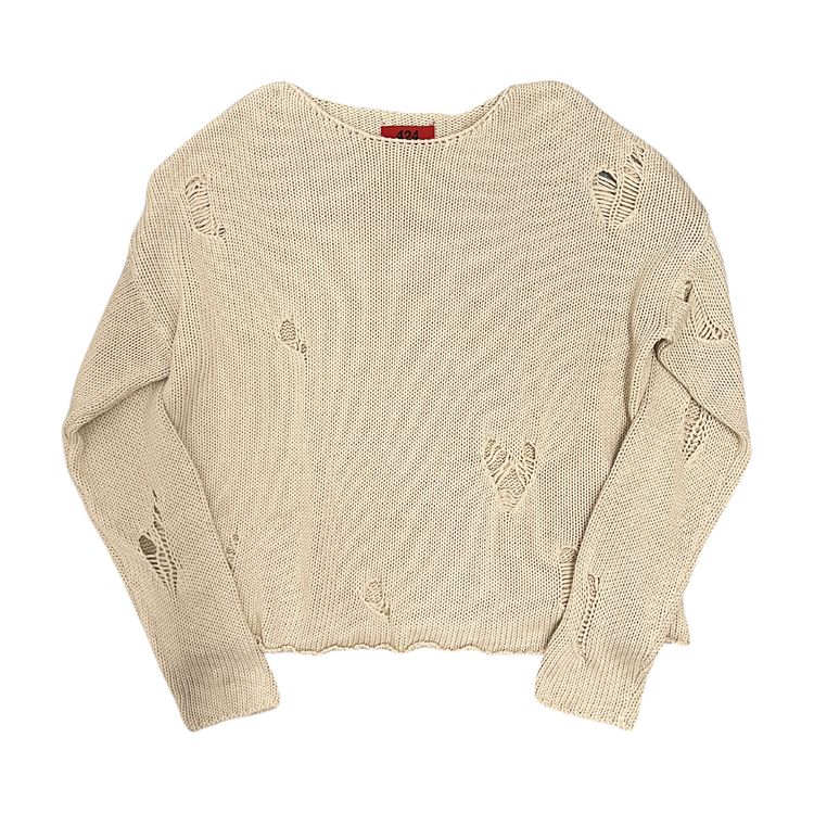 

Толстовка 424 Crewneck Sweatshirt 'Beige', желто-коричневый