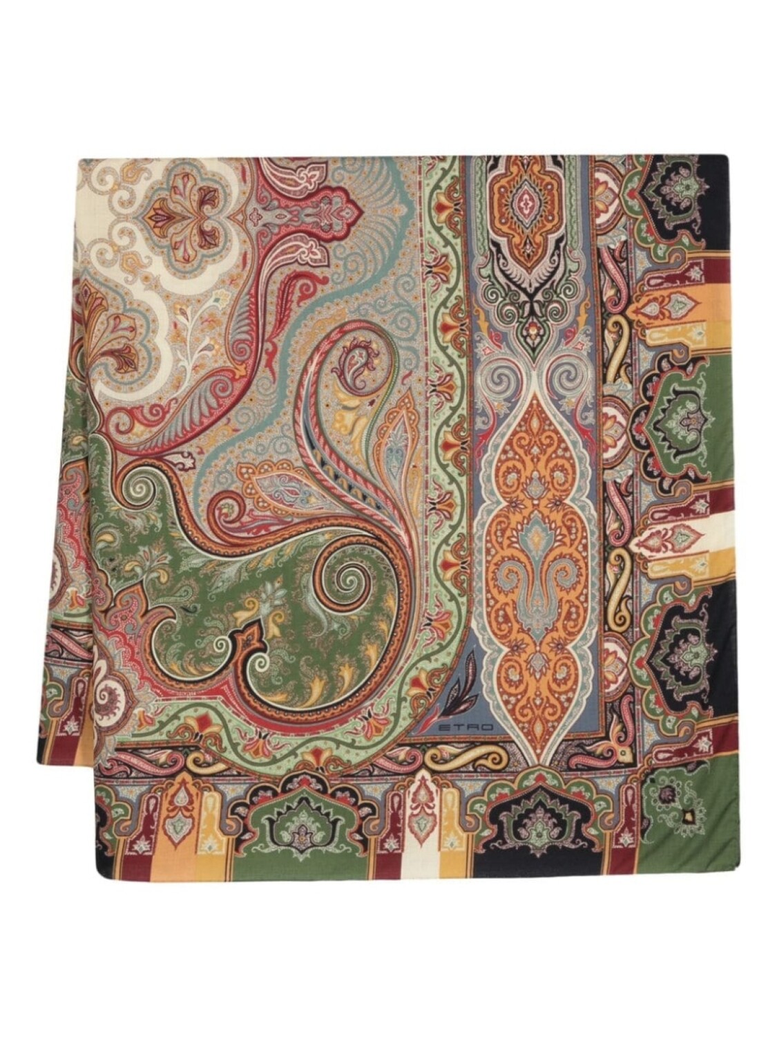 

ETRO шарф из смесовой шерсти с принтом пейсли, зеленый