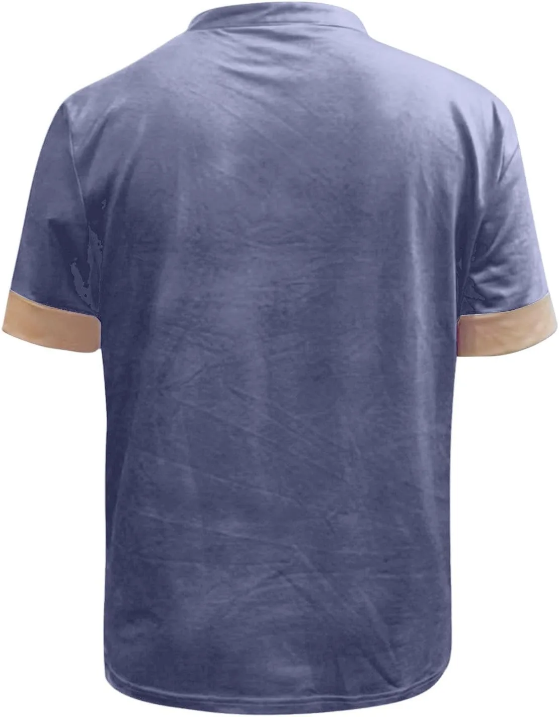 Мужская футболка Henley с коротким рукавом, летняя, M-5XL — фото 2