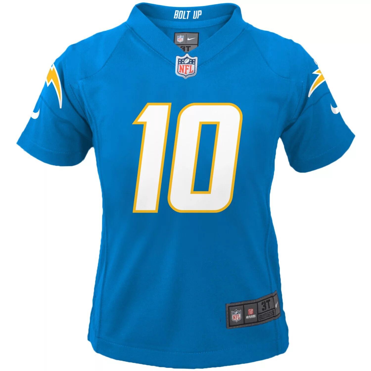 Джерси для дошкольников Nike Justin Herbert Powder Blue Los Angeles Chargers Game Джерси Nike — фото 2