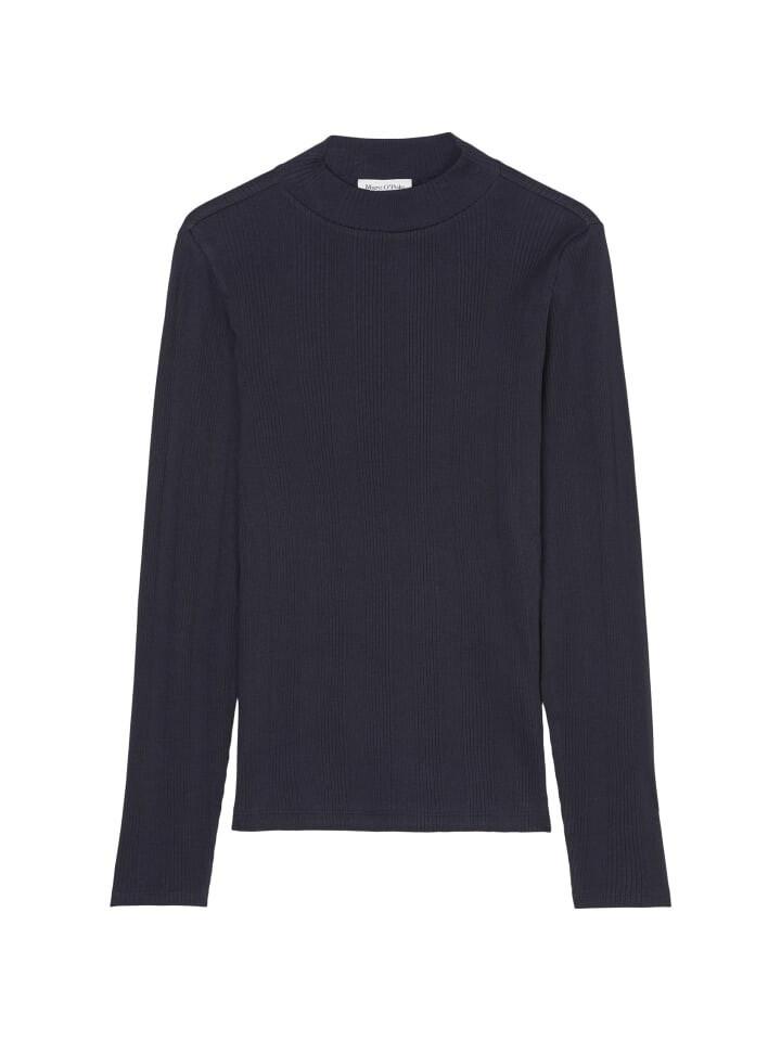 

Футболка Marc O'Polo DENIM Longsleeve mit Stehkragen slim, цвет Blue Depths