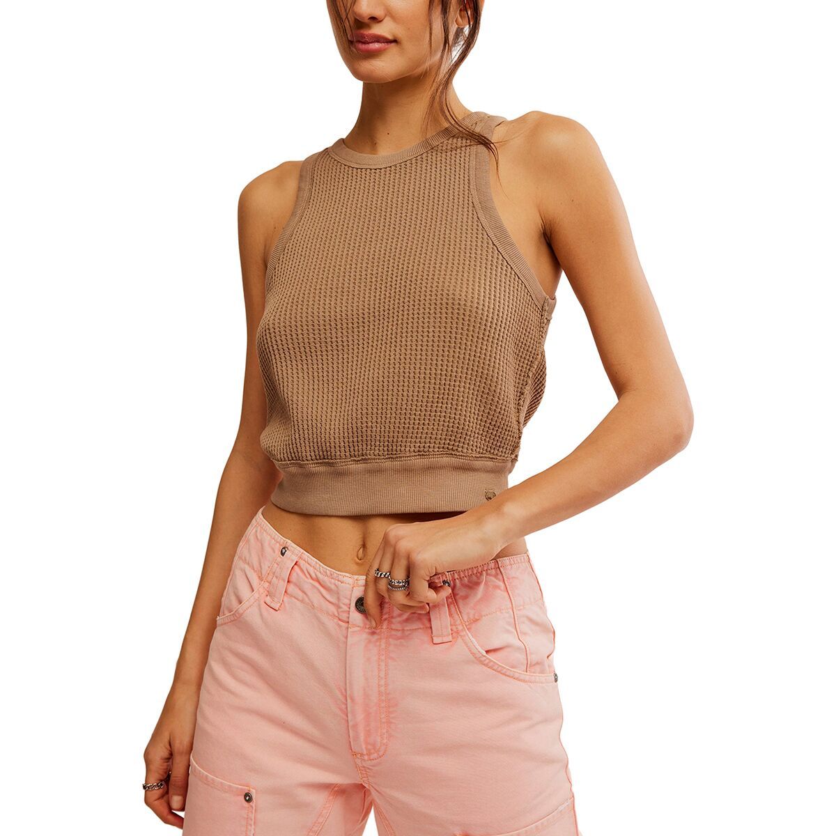 

Жилет-майка Free People, цвет cuban sand