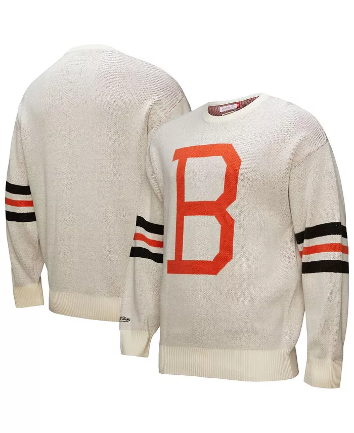 

Мужской кремовый свитер в ретро-стиле Baltimore Orioles Mitchell & Ness