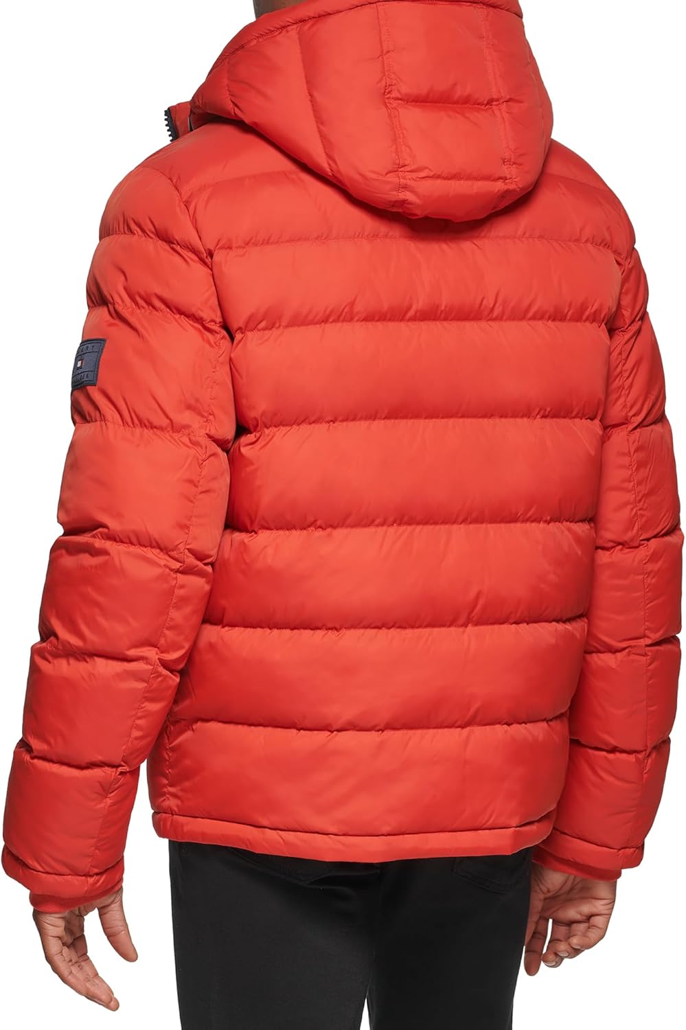 Мужская стеганая куртка с капюшоном Tommy Hilfiger (стандартная и для больших и высоких), Orange Burst — фото 3